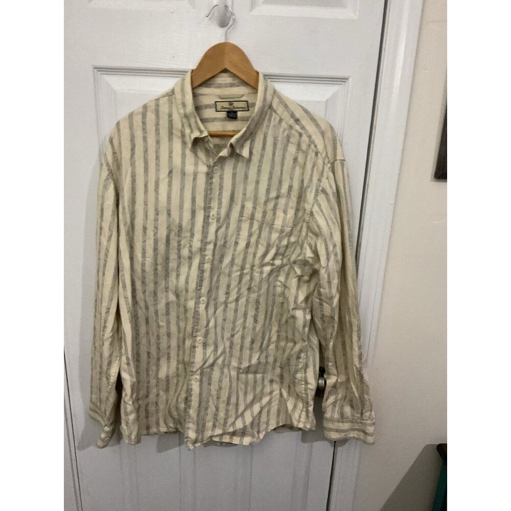 Tommy Bahama Men's Striped Button-Up Shirt - XL
